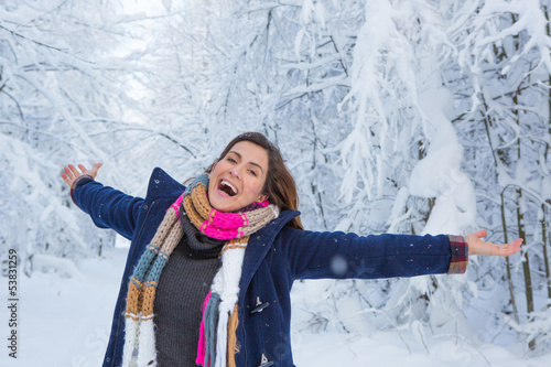 Photo: frau im winter frau im winter