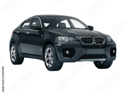 Illustration: Luxury car in the studio Luxury car in the studio