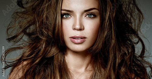 Photo: beautiful brunette with gorgeous hair beautiful brunette with gorgeous hair
