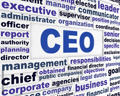 Illustration: CEO business words concept CEO business words concept