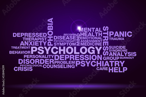 Illustration: psychology word cloud psychology word cloud
