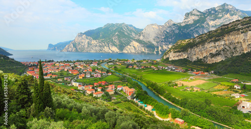 Photo: Northern part of the Lake Garda (Lago di Garda) Italy. Northern part of the Lake Garda (Lago di Garda) Italy.
