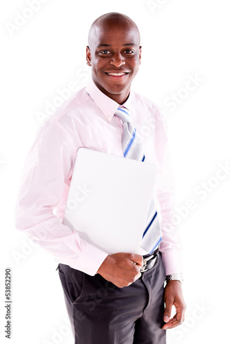 Photo: Business man with a laptop Business man with a laptop