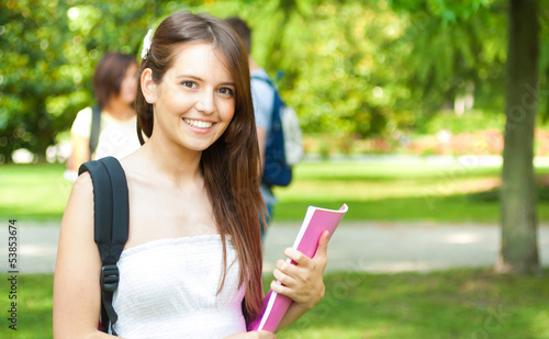 Photo: Young beautiful student portrait Young beautiful student portrait