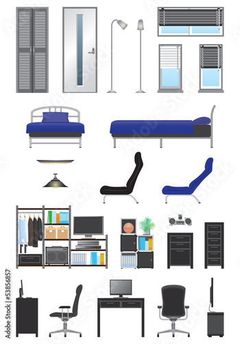 Vector: Men's room / furniture Men's room / furniture