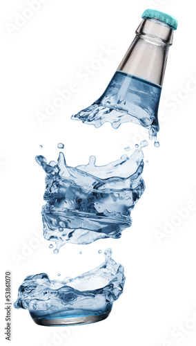 Photo: Color bottle isolated Color bottle isolated