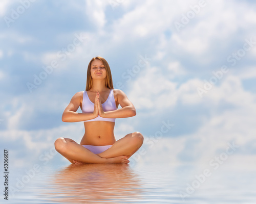 Photo: In the lotus posture In the lotus posture