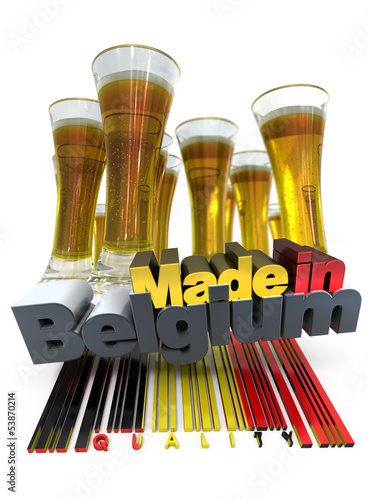 Illustration: Belgian beer Belgian beer