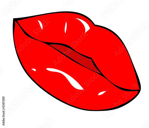 Vector: Bocca carnosa e sensuale Bocca carnosa e sensuale