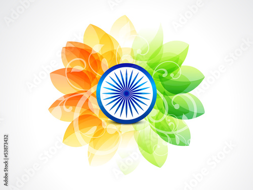 Vector: abstract flower independance day background abstract flower independance day background