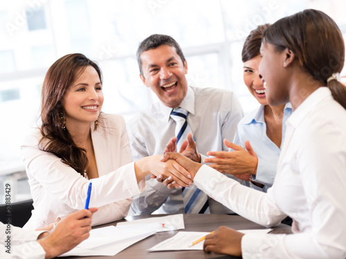 Photo: Business handshake Business handshake
