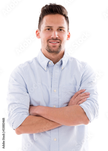 Photo: Casual man with arms crossed Casual man with arms crossed