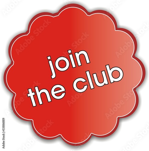 Vector: étiquette join the club étiquette join the club