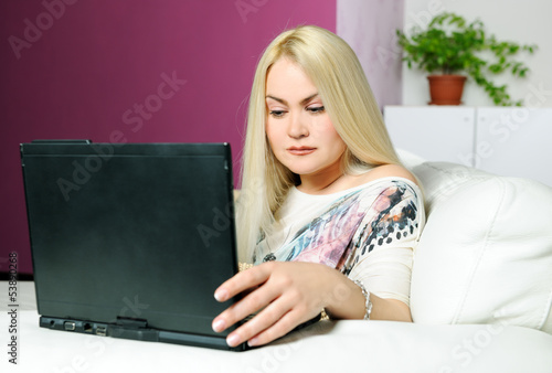 Photo: girl with notebook girl with notebook