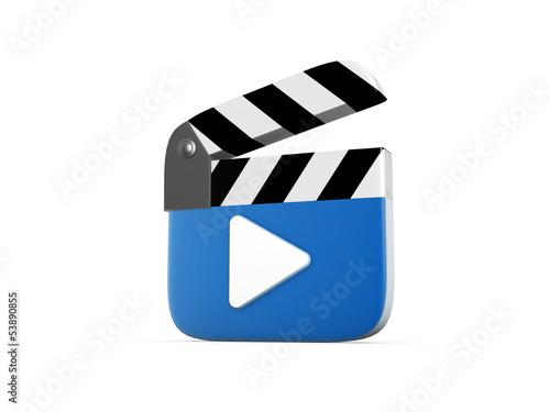 Illustration: clapperboard symbol clapperboard symbol