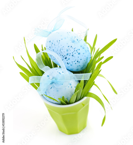 Photo: Easter eggs arrangement Easter eggs arrangement
