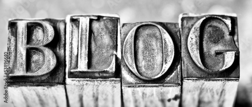 Photo: blog word blog word