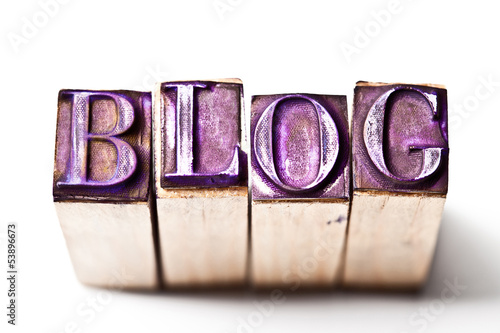 Photo: blog word blog word