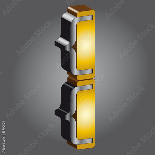 Vector: Goldklammer Goldklammer
