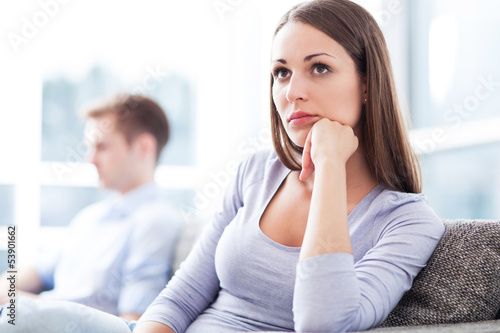 Photo: Couple having relationship problems Couple having relationship problems