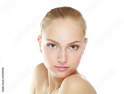 Photo: Beautiful young pretty woman's portrait Beautiful young pretty woman's portrait
