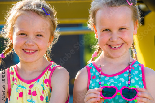 Photo: Happy sisters Happy sisters