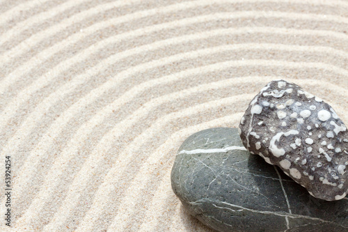 Photo: galets sur sable galets sur sable