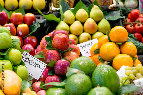 Photo: variety of fruits at the market variety of fruits at the market