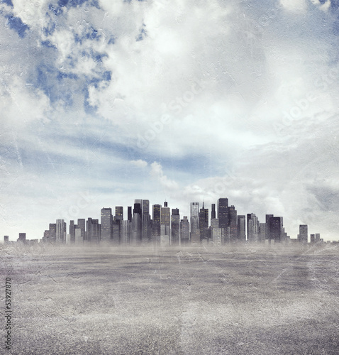 Photo: city in a desert city in a desert