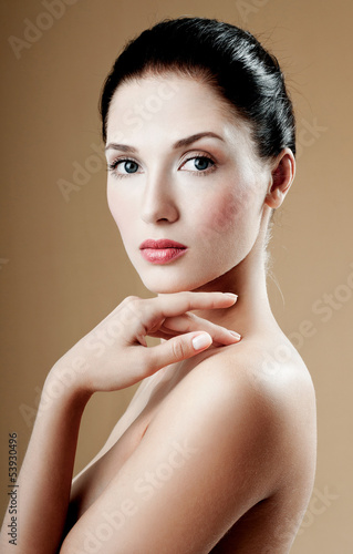 Photo: Beautiful Girl face. Perfect skin Beautiful Girl face. Perfect skin