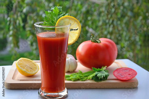 Photo: Bloody Mary cocktail and ingredients Bloody Mary cocktail and ingredients