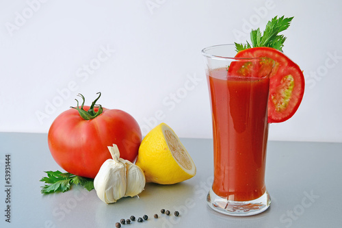 Photo: Bloody Mary tomato juice cocktail Bloody Mary tomato juice cocktail