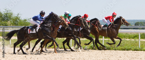 Photo: Horse racing at the hippodrome in Pyatigorsk. Horse racing at the hippodrome in Pyatigorsk.