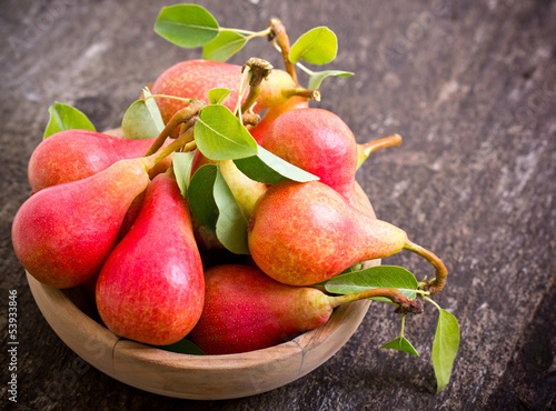 Photo: Fresh organic pears Fresh organic pears
