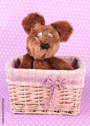 Photo: Beautiful basket with toy Beautiful basket with toy