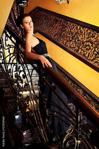 Photo: belle on stairs belle on stairs