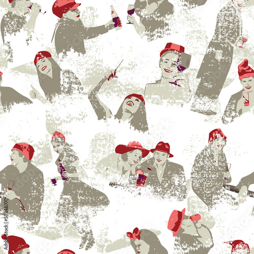 Vector: Cheers Seamless Pattern Cheers Seamless Pattern