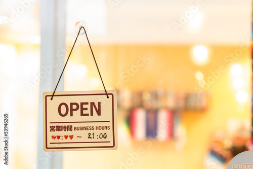 Photo: Open sign Open sign