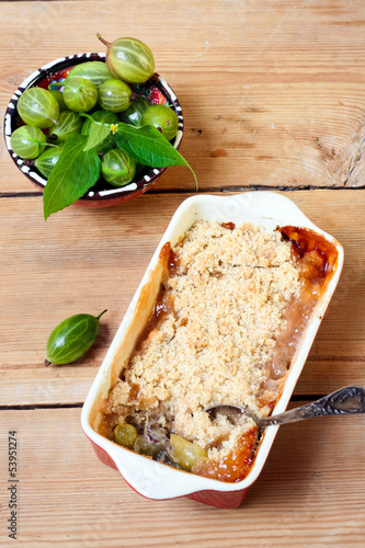 Photo: Gooseberry crumble Gooseberry crumble
