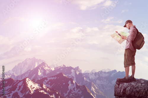 Photo: man hiking man hiking