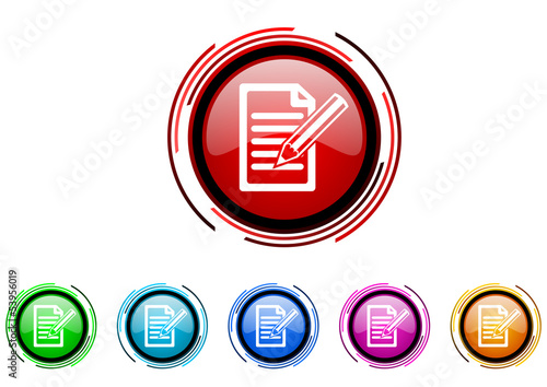 Illustration: subscribe icon set subscribe icon set
