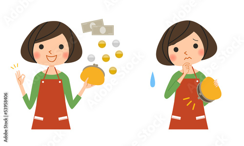 Illustration: 主婦-貯金 主婦-貯金
