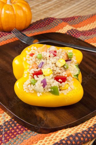 Photo: Thanksgiving Quinoa Stuffed Yellow Pepper Thanksgiving Quinoa Stuffed Yellow Pepper