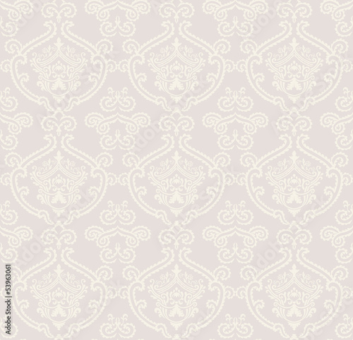 Vector: Seamless vintage wallpaper pattern Seamless vintage wallpaper pattern