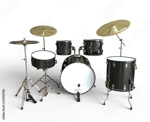 Illustration: Drum Set Front View Drum Set Front View