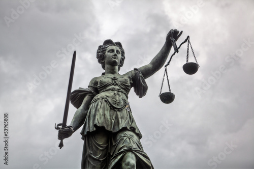 Photo: Justitia Statue in Frankfurt am Main Justitia Statue in Frankfurt am Main