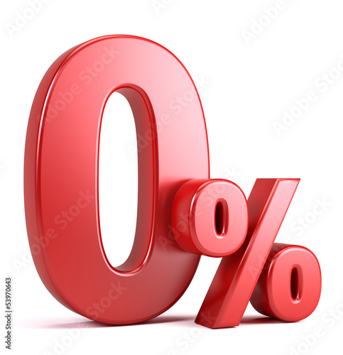 Illustration: zero percent zero percent