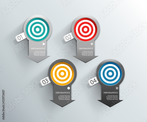 Vector: Set of colorful arrow labels for wide variety of use. Set of colorful arrow labels for wide variety of use.