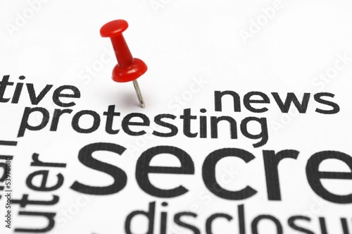 Photo: Protest concept Protest concept
