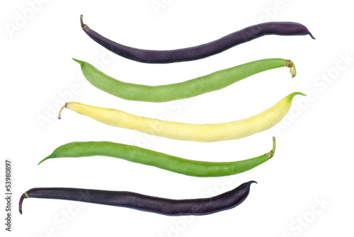Photo: Purple, green and yellow Wax Snap Beans Purple, green and yellow Wax Snap Beans